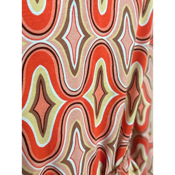 Casual Chic Esqualo Geometric Retro Mod Dress Sz Small Multicolor Preppy Euro - Picture 2 of 13